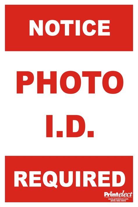 PHOTO ID REQUIREMENTS .
